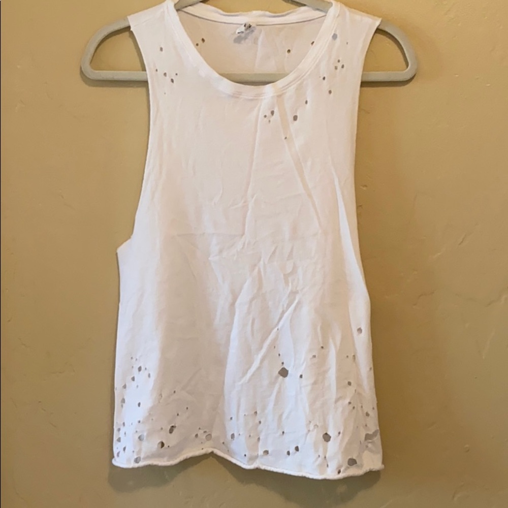 Alo yoga distressed muscle tank